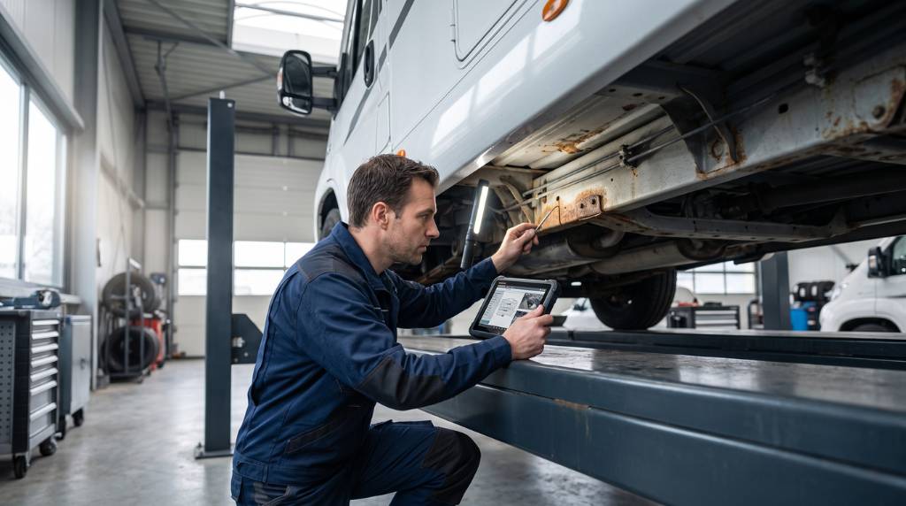 Service professionnel de rachat motorhome chassis rouille belgique corrosion cash