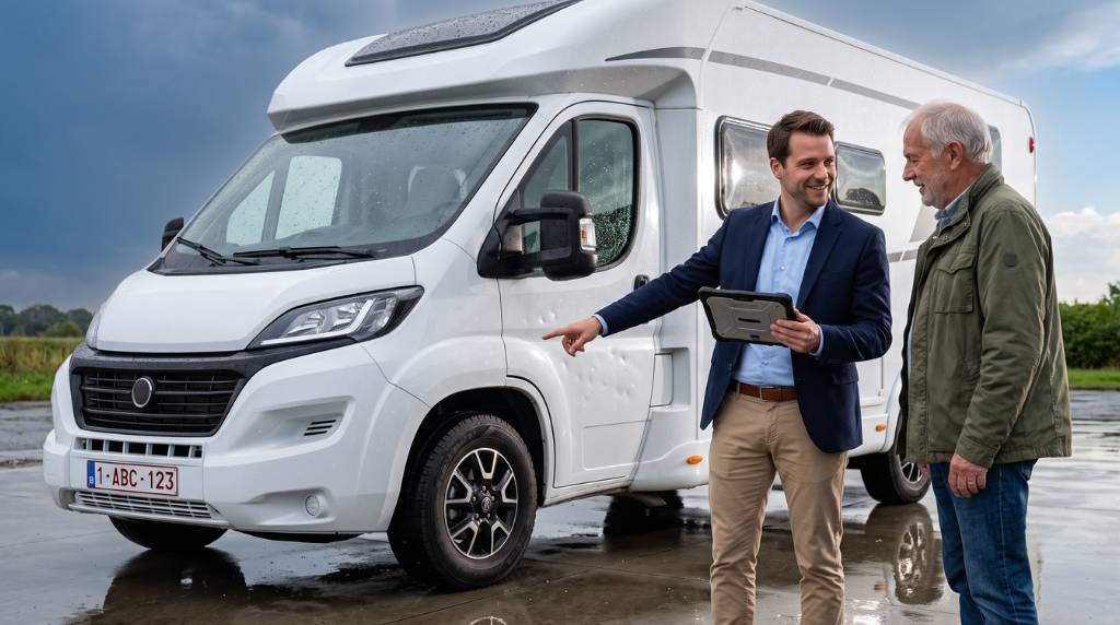 Service professionnel de rachat motorhome degats intemperies belgique grele inondation cash